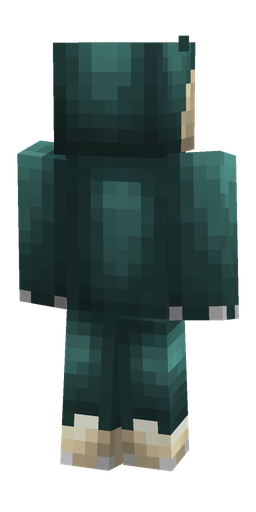 Blue skin: body, back render