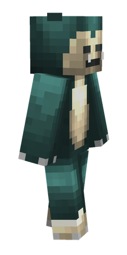 Blue skin: body, right side render