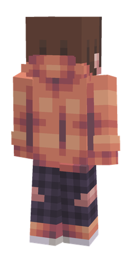 Orange skin: body, back render