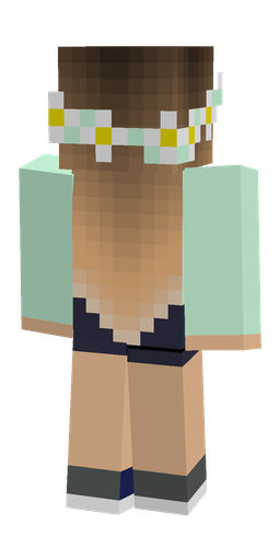 Brown skin: body, back render