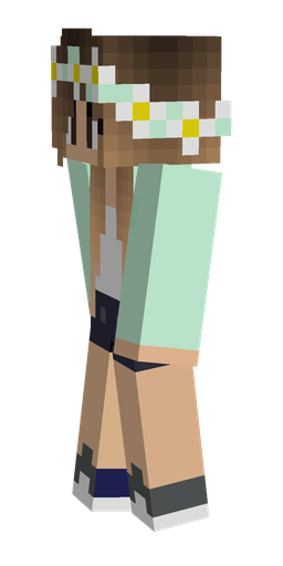 Brown skin: body, left side render