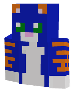 Blue skin: bust render