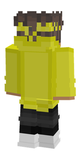 Black skin: body, back render