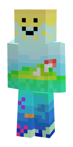 Blue skin: body, front render