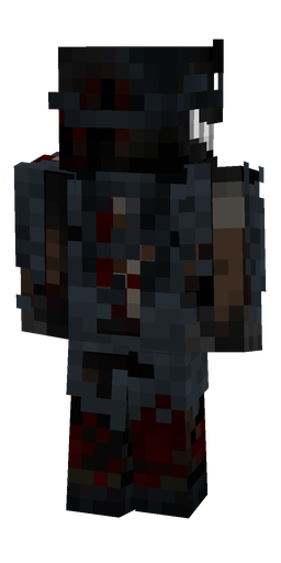 Black skin: body, back render