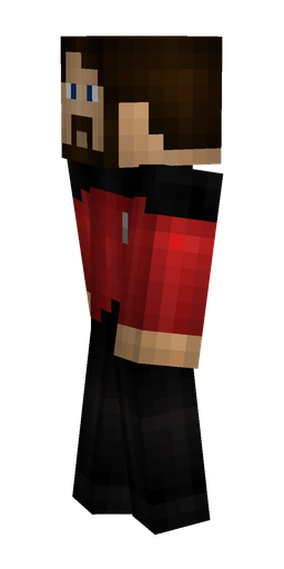 Black skin: body, left side render