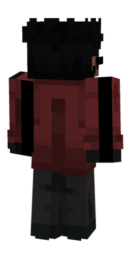 Black skin: body, back render