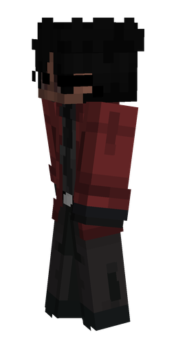 Black skin: body, left side render