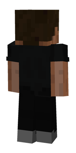 Black skin: body, back render