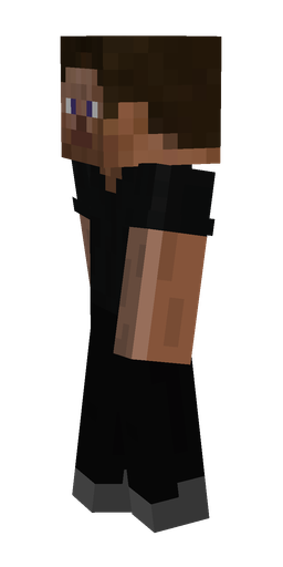 Black skin: body, left side render