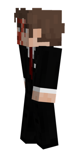 Black skin: body, left side render