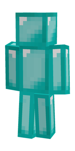 Blue skin: body, back render