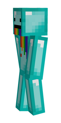 Blue skin: body, left side render