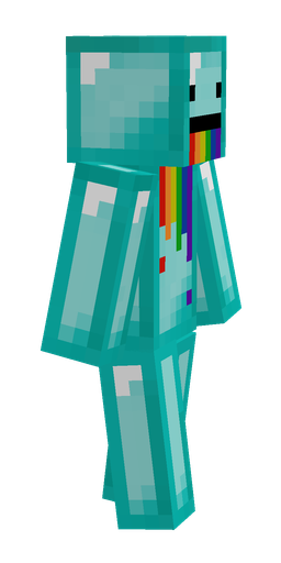 Blue skin: body, right side render
