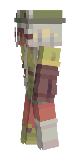 Rainbow skin: body, left side render