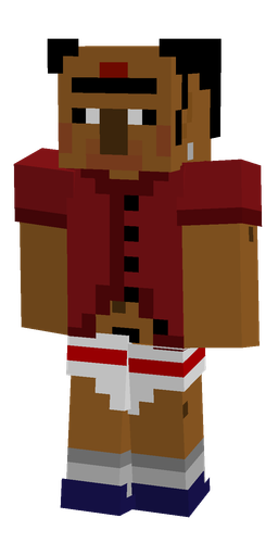 Brown skin: body, front render