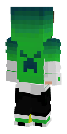 Black skin: body, back render