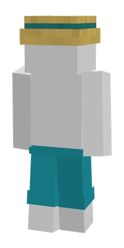 Blue skin: body, back render
