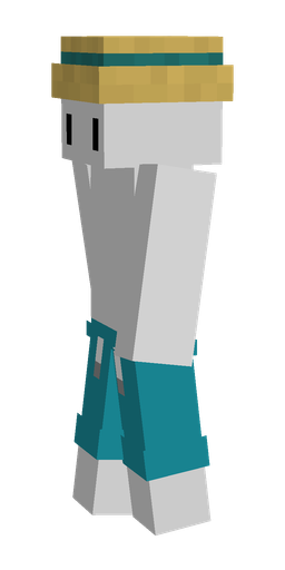 Blue skin: body, left side render