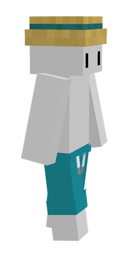 Blue skin: body, right side render