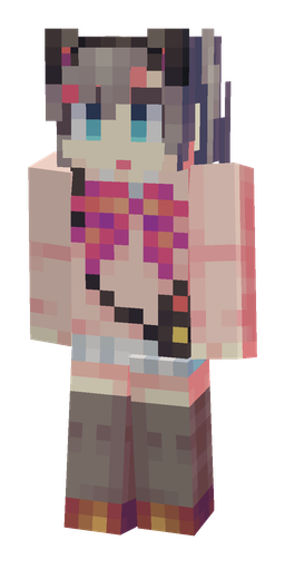 Gray skin: body, front render
