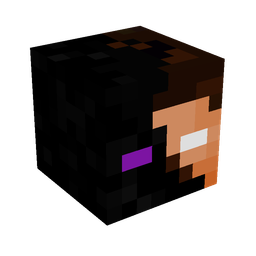 Black skin: head render