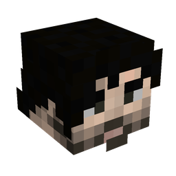 Black skin: head render