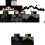 Black skin: raw texture render