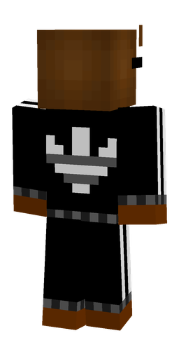 Black skin: body, back render