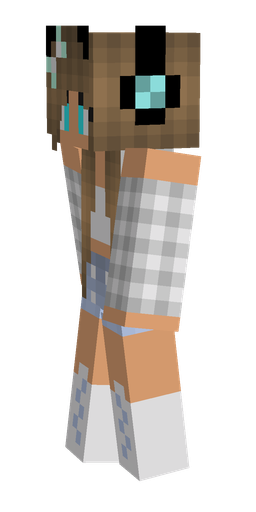 Brown skin: body, left side render