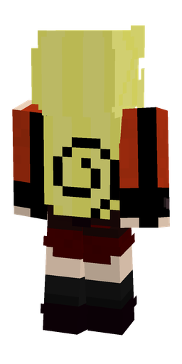 Black skin: body, back render