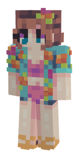 Blue skin: body, front render