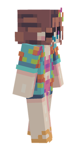 Blue skin: body, right side render