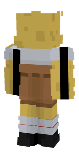 Blue skin: body, back render