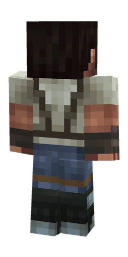 Black skin: body, back render