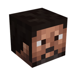 Black skin: head render