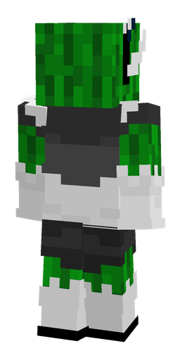 Black skin: body, back render