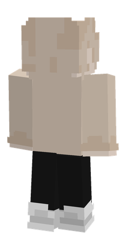 Black skin: body, back render