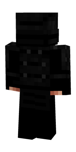 Black skin: body, back render