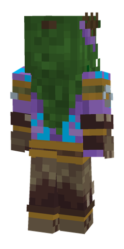 Brown skin: body, back render