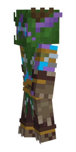 Brown skin: body, left side render