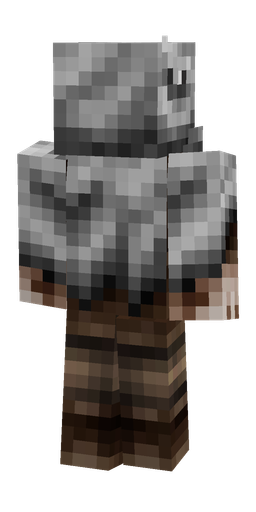 Black skin: body, back render