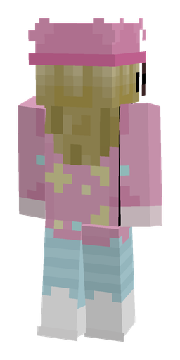 Blue skin: body, back render