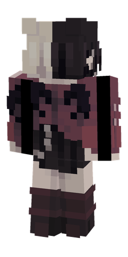 Black skin: body, back render