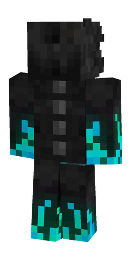 Black skin: body, back render