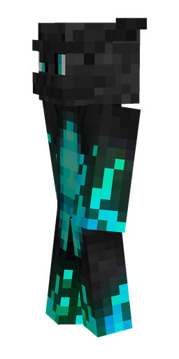 Black skin: body, left side render
