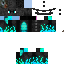 Black skin: raw texture render