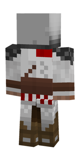 Brown skin: body, back render
