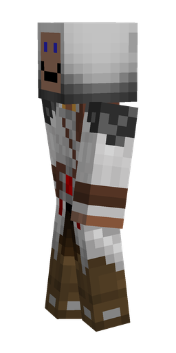 Brown skin: body, left side render