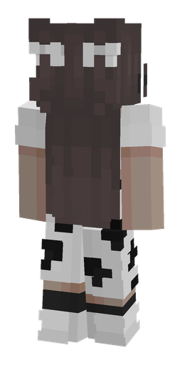 Black skin: body, back render